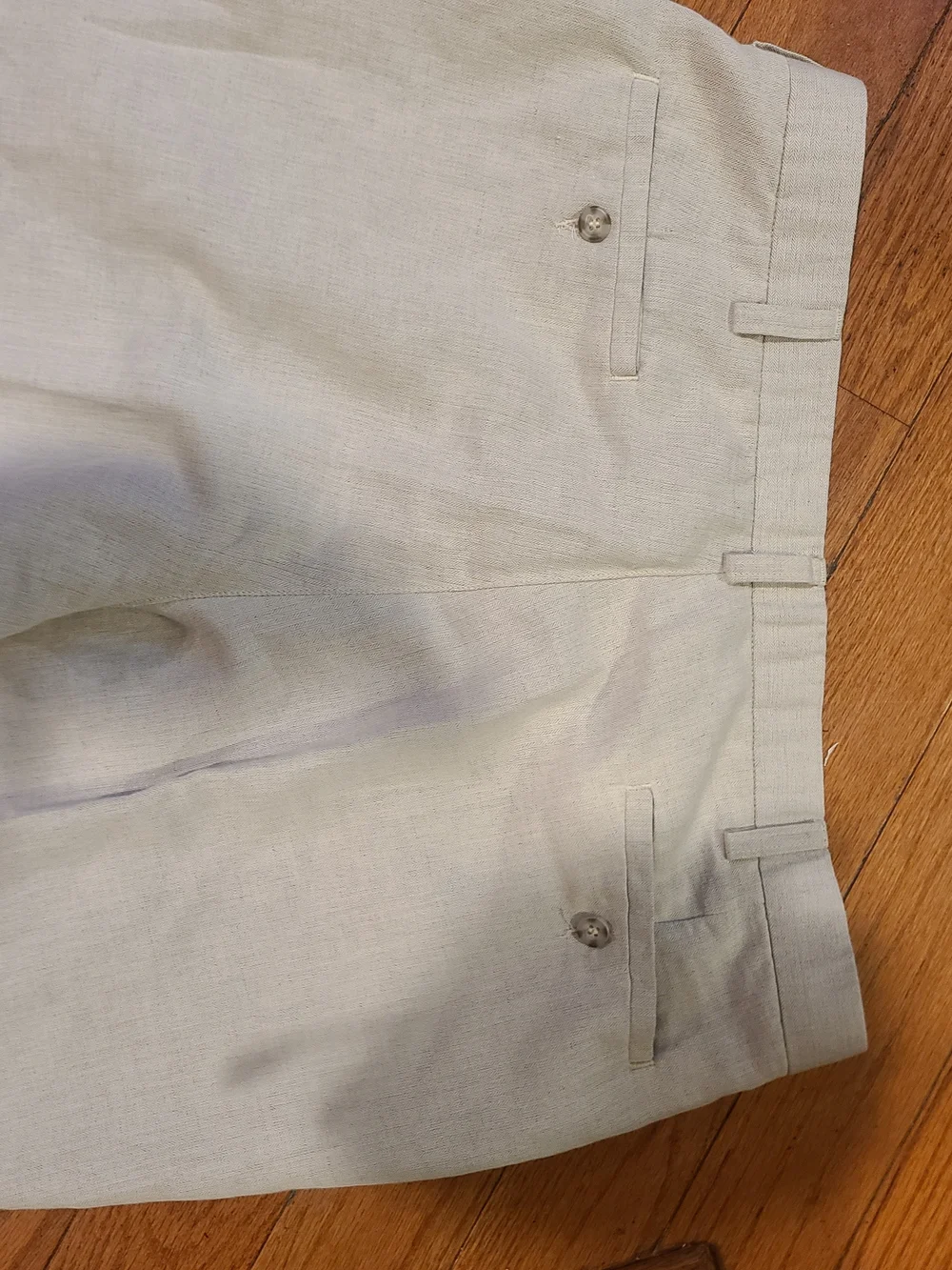 Dockere Premuim Light Khaki Color Men's Linen Blend Pants - Classic Straight Fit